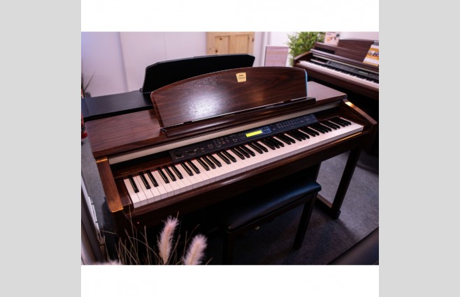 Used Yamaha CLP150 Satin Mahogany Digital Piano Complete Package (SN:609048) - Image 4